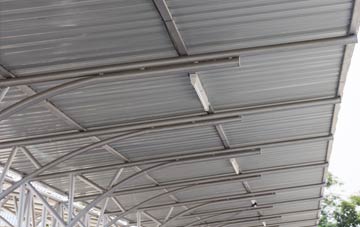 installing Nantyronen Station metal roofing